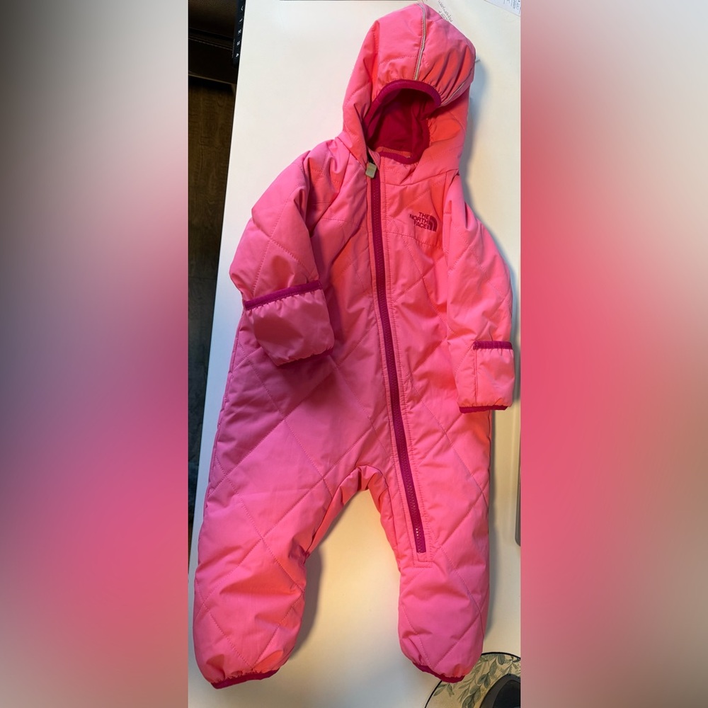 The North Face Fuchsia Baby Snowsuit